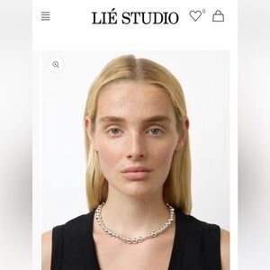Lie studio silver Elly necklace new in box